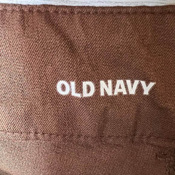 Old Navy Pants Womens Size 6 Petite Chocolate Brown High Rise Pixie Flare - Picture 2 of 16
